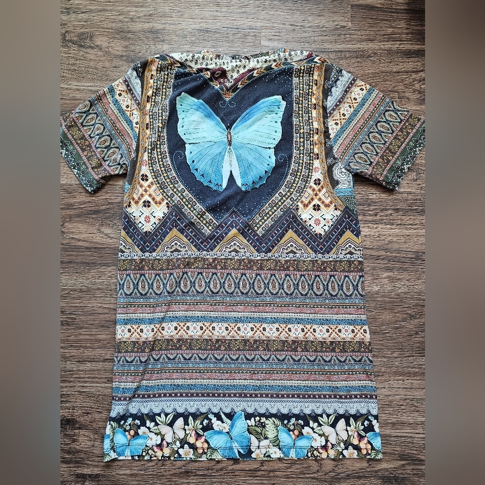 FARM Butterfly T-Shirt Dress - Picture 2 of 10